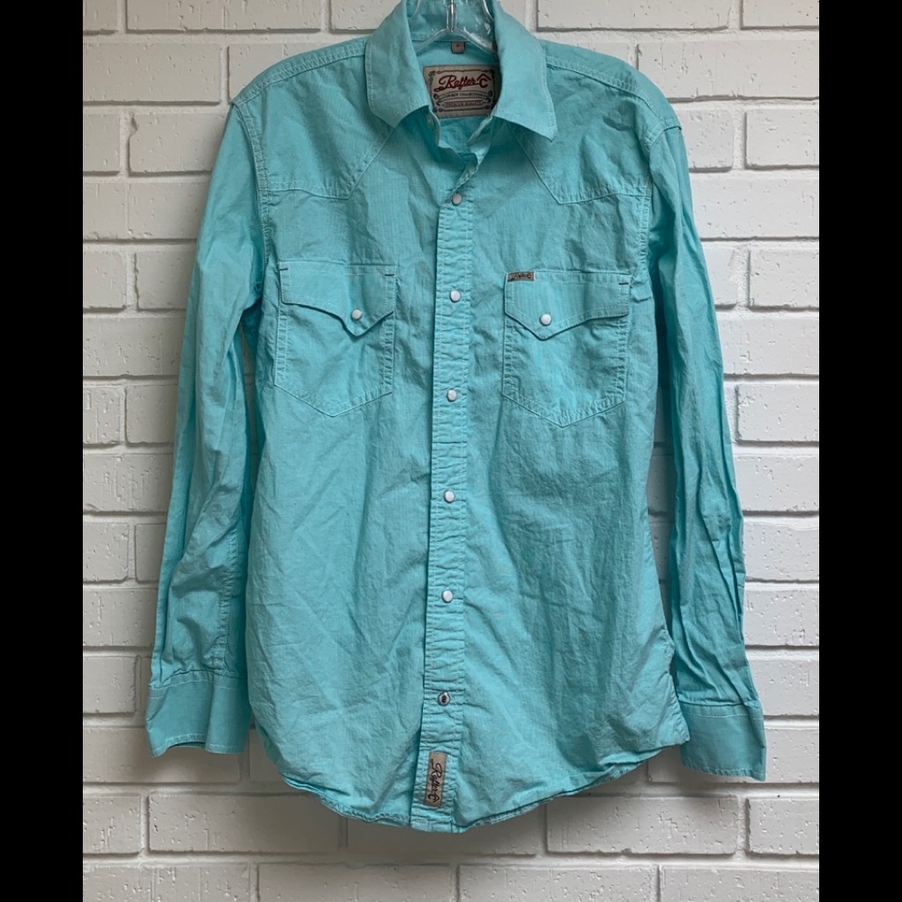 Rafter C Western snap long sleeve shirt